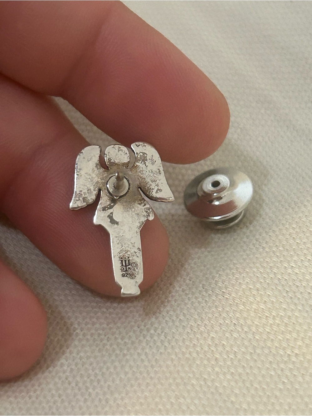 James Avery Sterling Silver Guardian Angel Pin - Picture 3 of 3